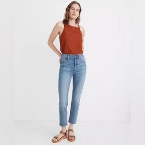 Madewell Perfect Vintage Cropped Jeans Light Wash, Excellent Condition Size 29